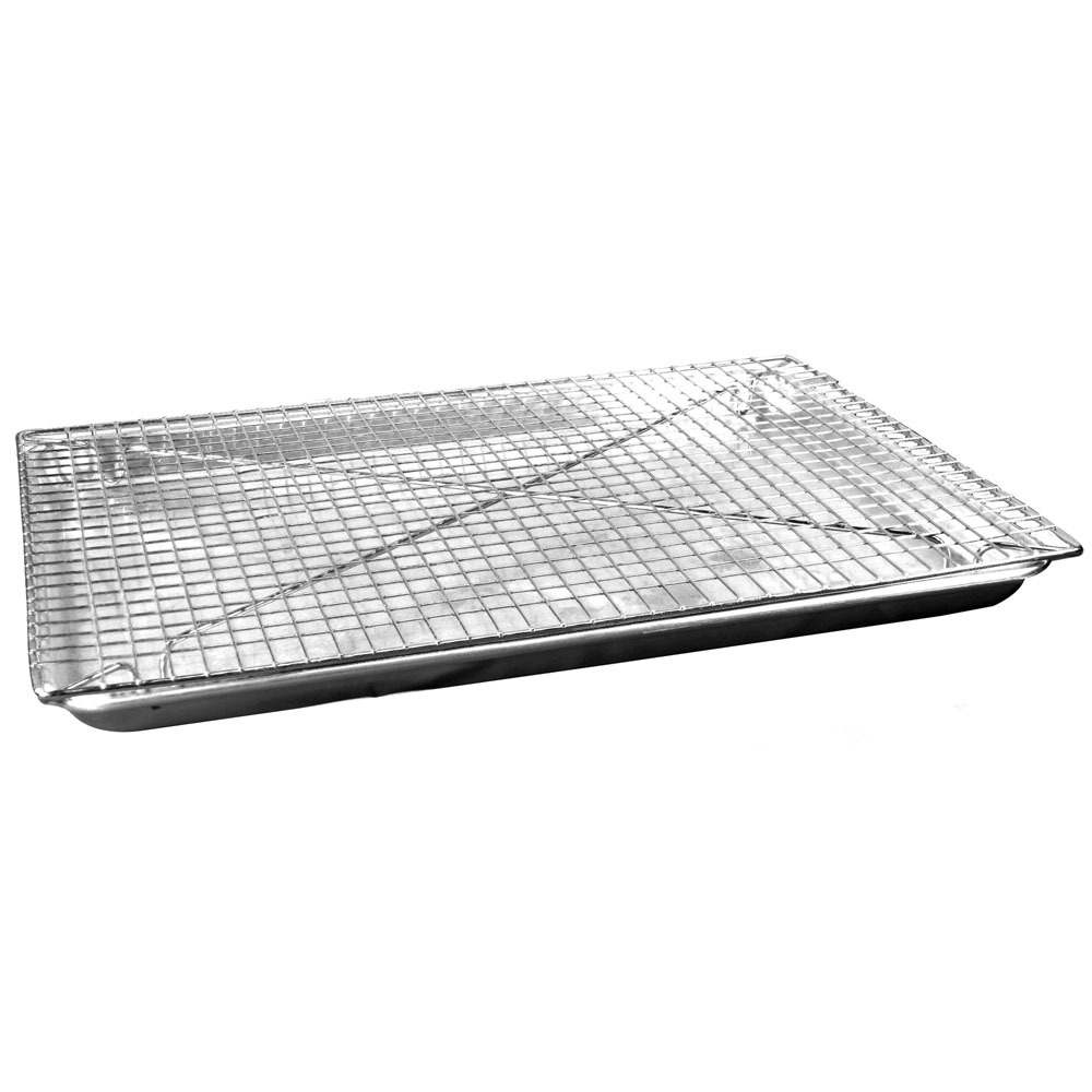Choice 13 x 18 Aluminum Sheet Pan w/Footed Cooling Rack